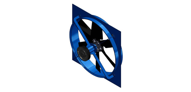 ventilation fan wall mount axial fan