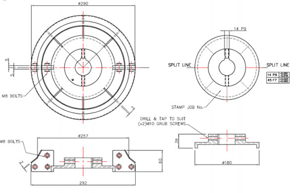 split cooling fans