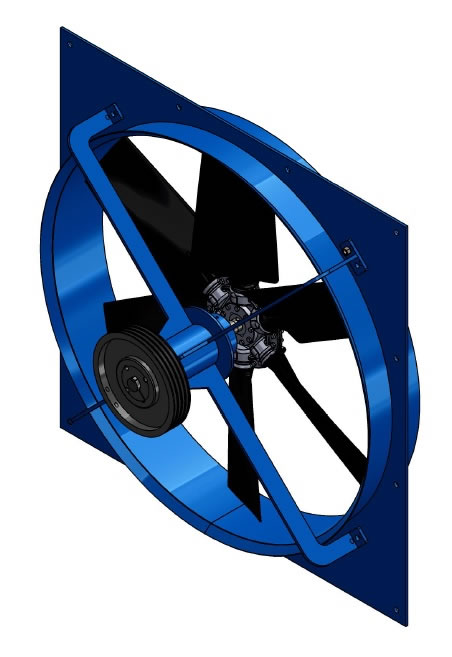 ventilation fan wall mount axial fan